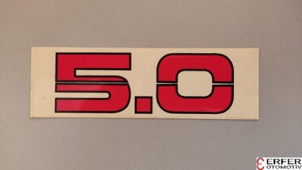 Isuzu Nkr55 Etiket "5.0" (Kırmızı)